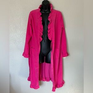Ulta Beauty Fuchsia Ruffled Robe Sz S/M